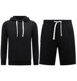 Enos Hoodie Herr - Sweatshirt Short Herr - SET - Svart Enos Hoodie Herr - Sweatshirt Short Herr - SET - Svart