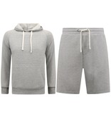 Enos Hoodie Herr - Joggingshorts Herr - SET - Grå Enos Hoodie Herr - Joggingshorts Herr - SET - Grå