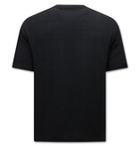 True Rise Ribbat överdimensionerat sommarställ för män - SET - Svart