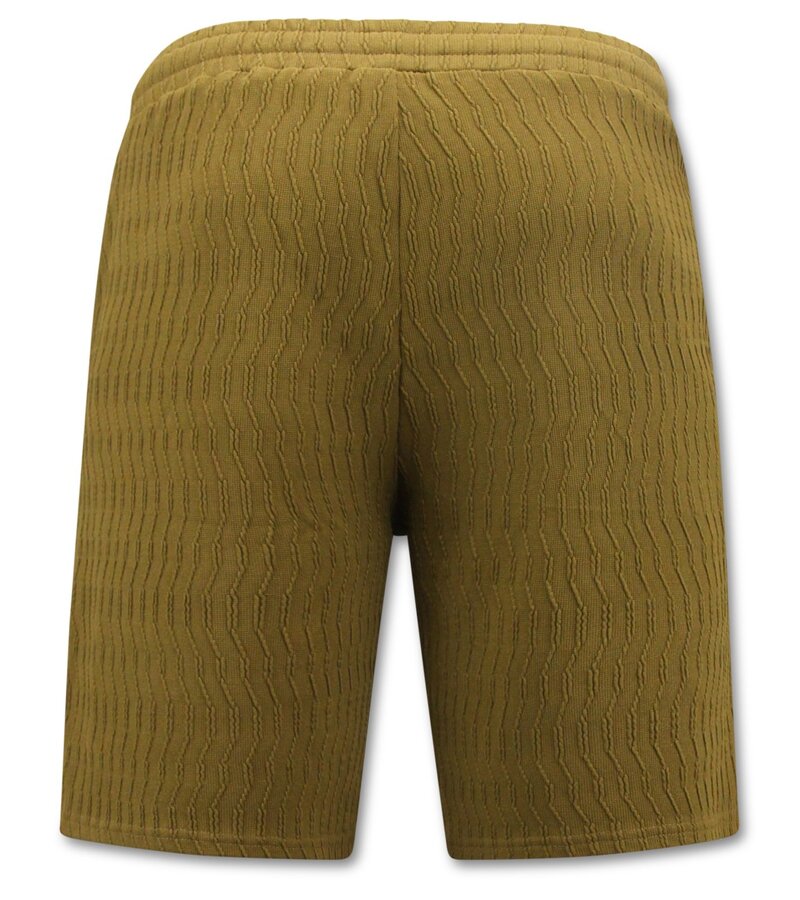 True Rise Ribbat överdimensionerat sommarset för män - SET - Brun