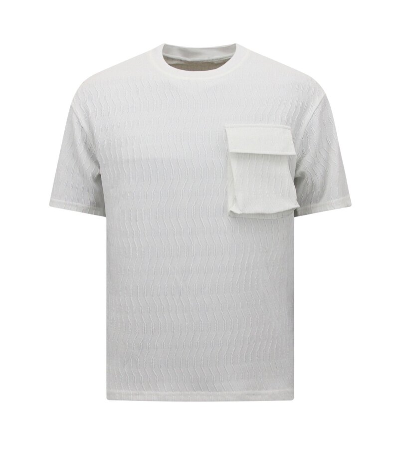 True Rise Ribbat överdimensionerat sommarset för män - SET - Vit