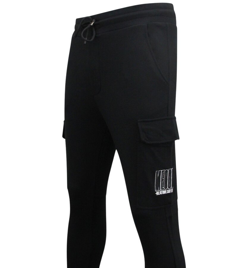 Enos Sweatpants Men Slim Fit - Sweatpants med fickor - Svart