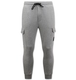 Enos Sweatpants Slim Fit för herr - Sweatpants med fickor - Grå Enos Sweatpants Slim Fit för herr - Sweatpants med fickor - Grå