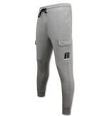 Enos Sweatpants Slim Fit för herr - Sweatpants med fickor - Grå Enos Sweatpants Slim Fit för herr - Sweatpants med fickor - Grå