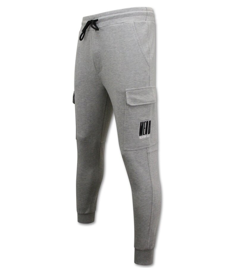 Enos Sweatpants Slim Fit för herr - Sweatpants med fickor - Grå