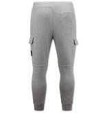 Enos Sweatpants Slim Fit för herr - Sweatpants med fickor - Grå Enos Sweatpants Slim Fit för herr - Sweatpants med fickor - Grå