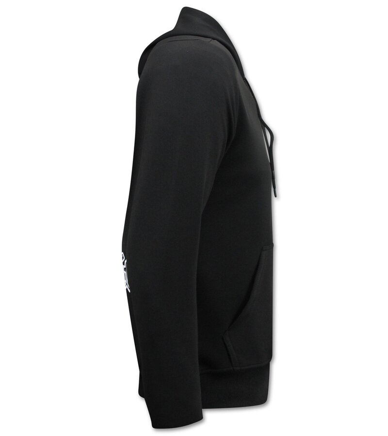 Top Star 2Pac Hoodie för män - Thug Life - Svart