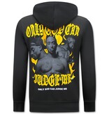 Top Star Legend - Tupac - 2Pac Hoodie för män - Svart Top Star Legend - Tupac - 2Pac Hoodie för män - Svart
