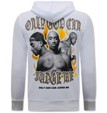 Top Star Tupac Legend Sweater - 2Pac Hoodie för män - Vit Top Star Tupac Legend Sweater - 2Pac Hoodie för män - Vit