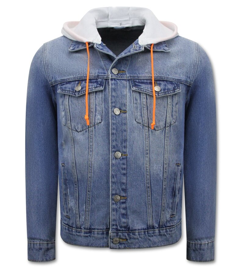Local Fanatic Denim SpijkeJacka med huva Herr - RJ-966 - Blå