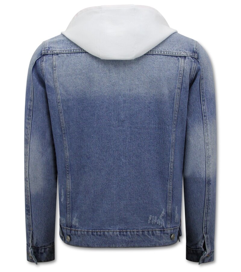 Local Fanatic Denim SpijkeJacka med huva Herr - RJ-966 - Blå