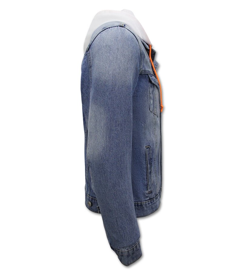 Local Fanatic Denim SpijkeJacka med huva Herr - RJ-966 - Blå