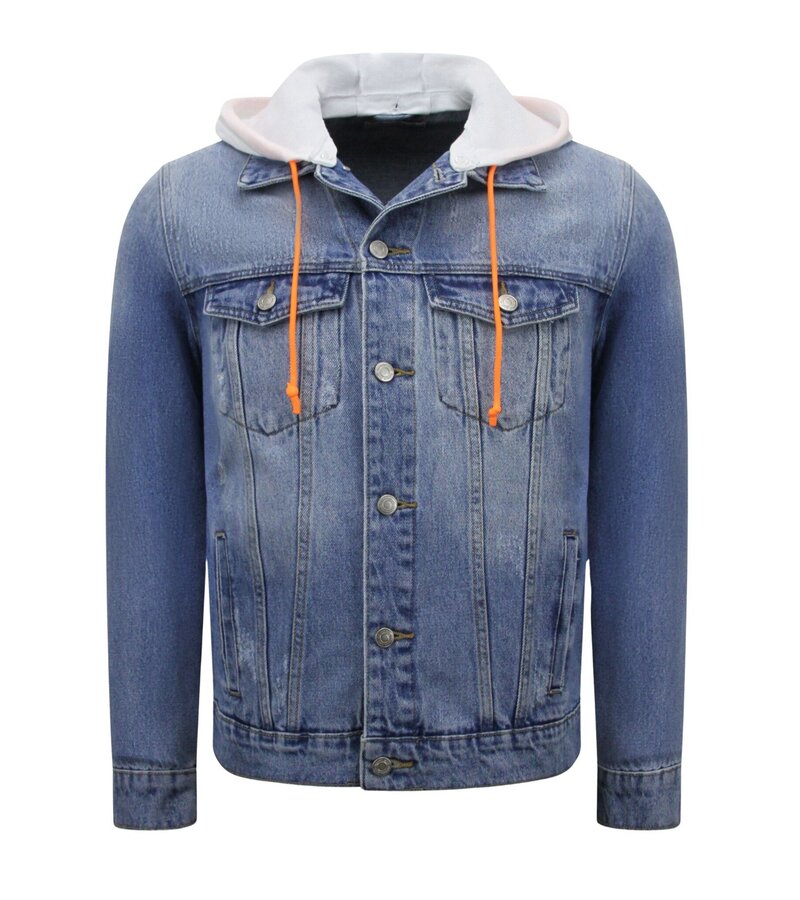 Local Fanatic Denim SpijkeJacka med huva Herr - RJ-966 - Blå