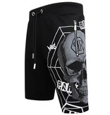 Enos Skull - Rhinestone Shorts - 7969 - Svart