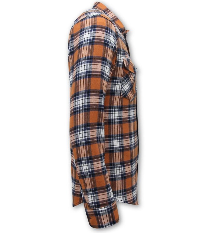 LF Lumberjack Blus - Flanellskjorta Herr - Orange