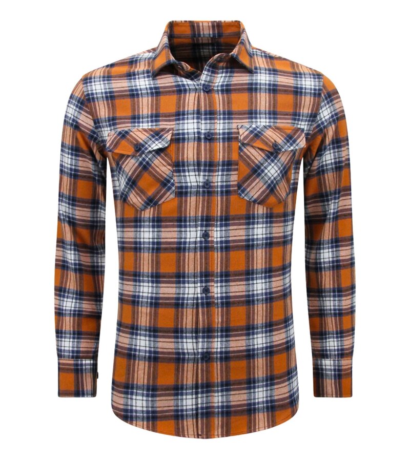 LF Lumberjack Blus - Flanellskjorta Herr - Orange