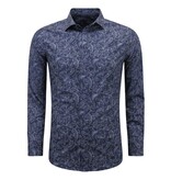 LF Slim fit Skjorta Herr - Långärmad blus - Grå