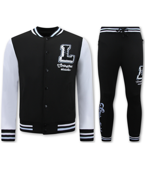 Top Star Träningsoverall Herr - Joggingsdräkt Herr Vuxna - 2822 - Svart / Vit