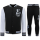 Träningsoverall Herr - Joggingsdräkt Herr Vuxna - 2822 - Svart / Vit
