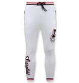 Top Star Joggingdräkt Herr Vuxna - Träningsoverall Herr - 2822 - Vit / Svart