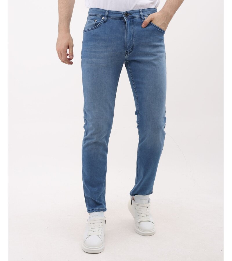 Mario Morato Jeans Herr - Regular Fit - Stretchbyxor Herr - MM-R-06 - Blå