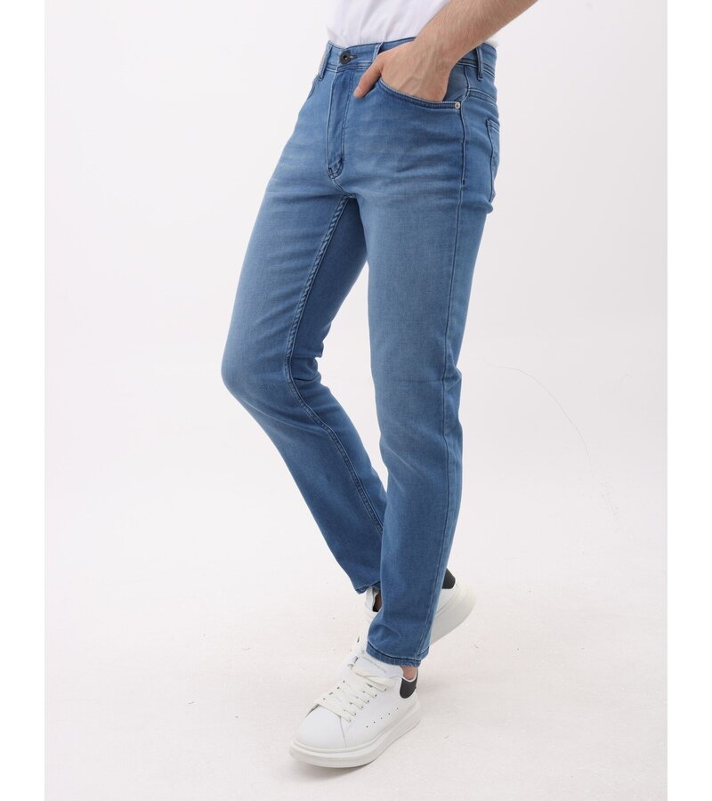 Mario Morato Jeans Herr - Regular Fit - Stretchbyxor Herr - MM-R-06 - Blå