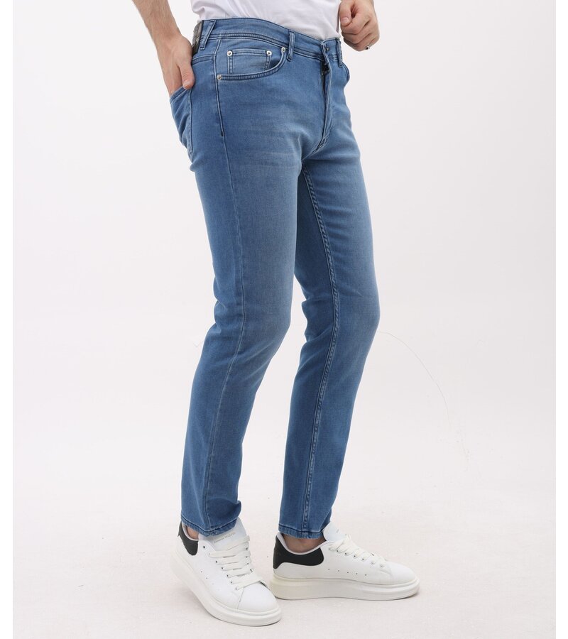 Mario Morato Jeans Herr - Regular Fit - Stretchbyxor Herr - MM-R-06 - Blå