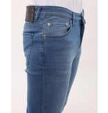 LF Jeans Herr - Regular Fit - Stretchbyxor Herr - MM-R-06 - Blå