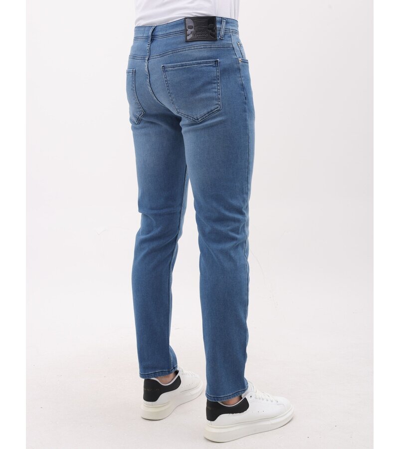 Mario Morato Jeans Herr - Regular Fit - Stretchbyxor Herr - MM-R-06 - Blå