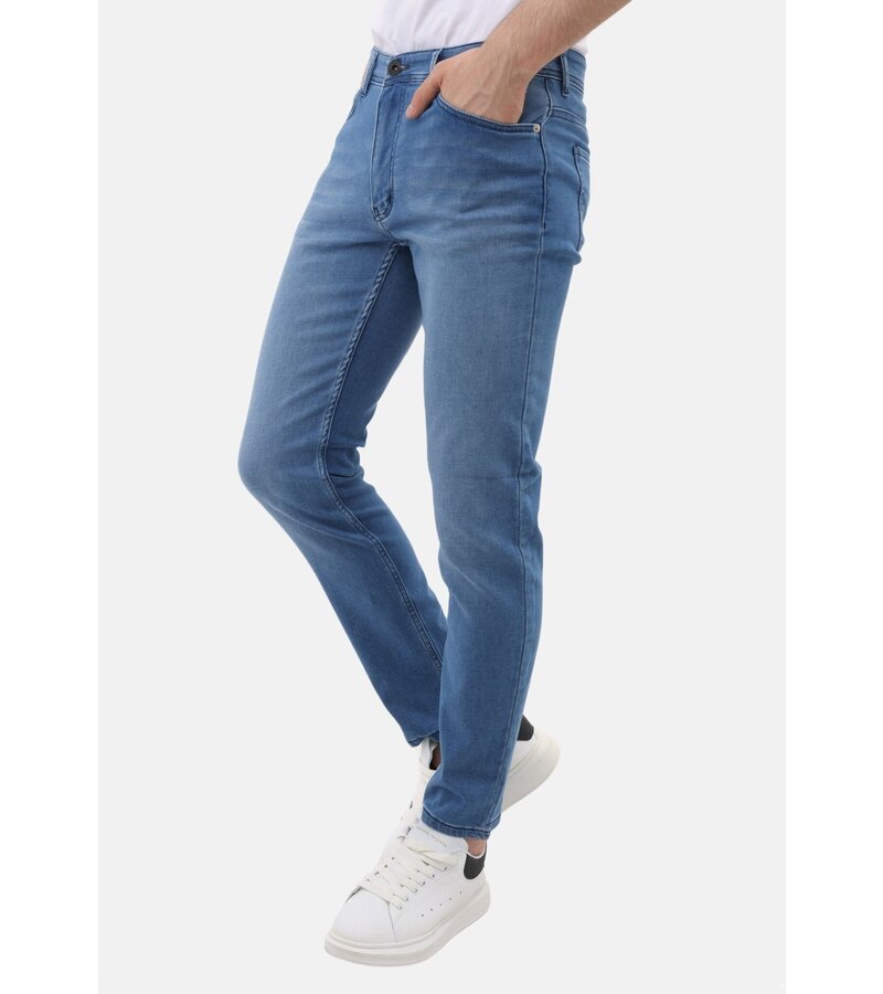 Mario Morato Jeans Herr - Regular Fit - Stretchbyxor Herr - MM-R-06 - Blå