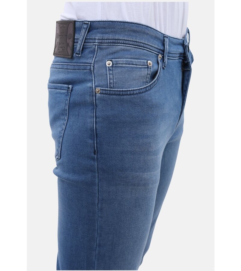 Mario Morato Jeans Herr - Regular Fit - Stretchbyxor Herr - MM-R-06 - Blå