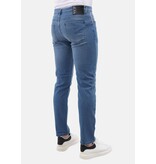 Mario Morato Jeans Herr - Regular Fit - Stretchbyxor Herr - MM-R-06 - Blå