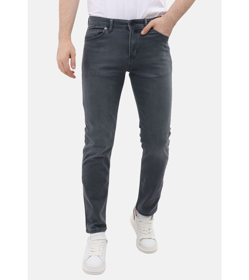 LF Jeans Herr Vuxna - Regular Fit - Stretchjeans Herr - MM-R-10 - Grå