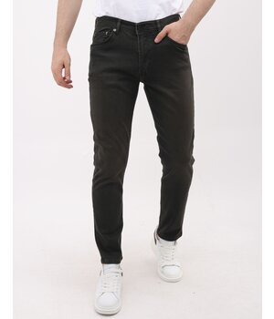 LF Jeans Herr - Regular Fit - Jeans Stretch för män - MM-R-17 - Mörkgrön