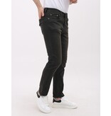 LF Jeans Herr - Regular Fit - Jeans Stretch för män - MM-R-17 - Mörkgrön