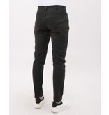 LF Jeans Herr - Regular Fit - Jeans Stretch för män - MM-R-17 - Mörkgrön