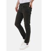 LF Jeans Herr - Regular Fit - Jeans Stretch för män - MM-R-17 - Mörkgrön