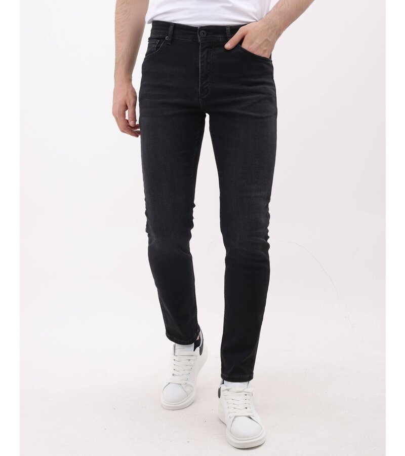 Mario Morato Jeans Herr Vuxna - Regular Fit - Stretchbyxor Herr - MM-R-05 - Mörkgrå