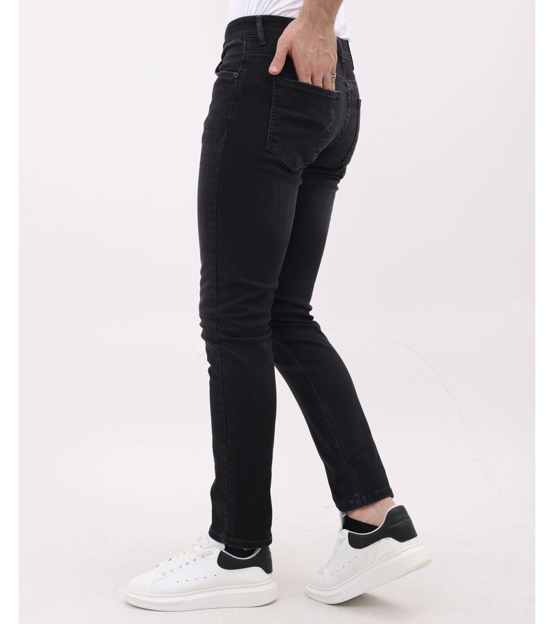 LF Jeans Herr Vuxna - Regular Fit - Stretchbyxor Herr - MM-R-05 - Mörkgrå