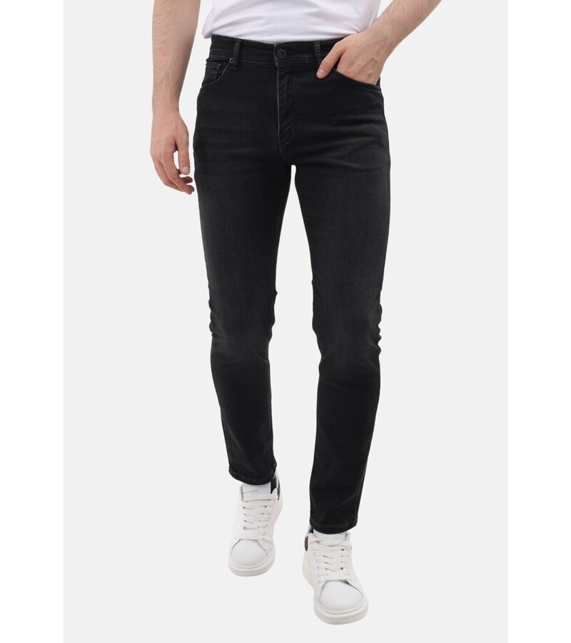 Mario Morato Jeans Herr Vuxna - Regular Fit - Stretchbyxor Herr - MM-R-05 - Mörkgrå