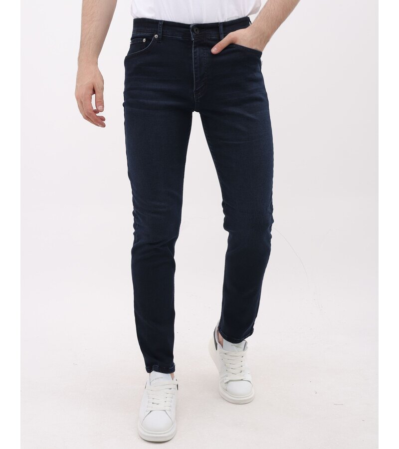 Mario Morato Jeans för män - Regular Fit - Stretch jeans - MM-R-13 - Mörkblå