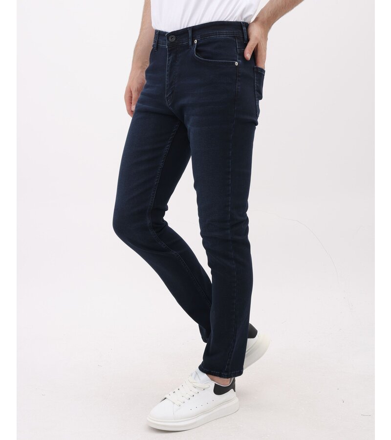 Mario Morato Jeans för män - Regular Fit - Stretch jeans - MM-R-13 - Mörkblå