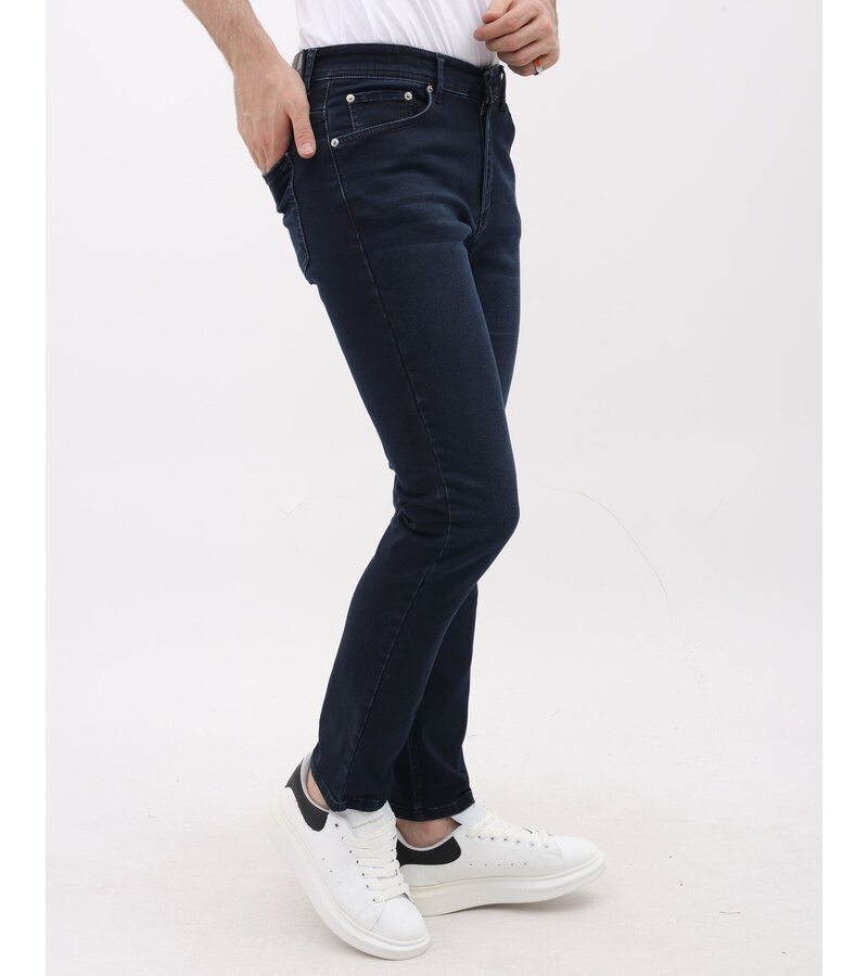 Mario Morato Jeans för män - Regular Fit - Stretch jeans - MM-R-13 - Mörkblå