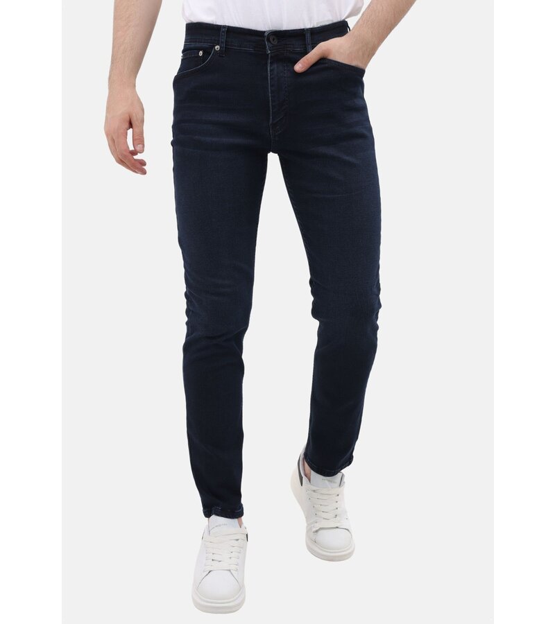Mario Morato Jeans för män - Regular Fit - Stretch jeans - MM-R-13 - Mörkblå