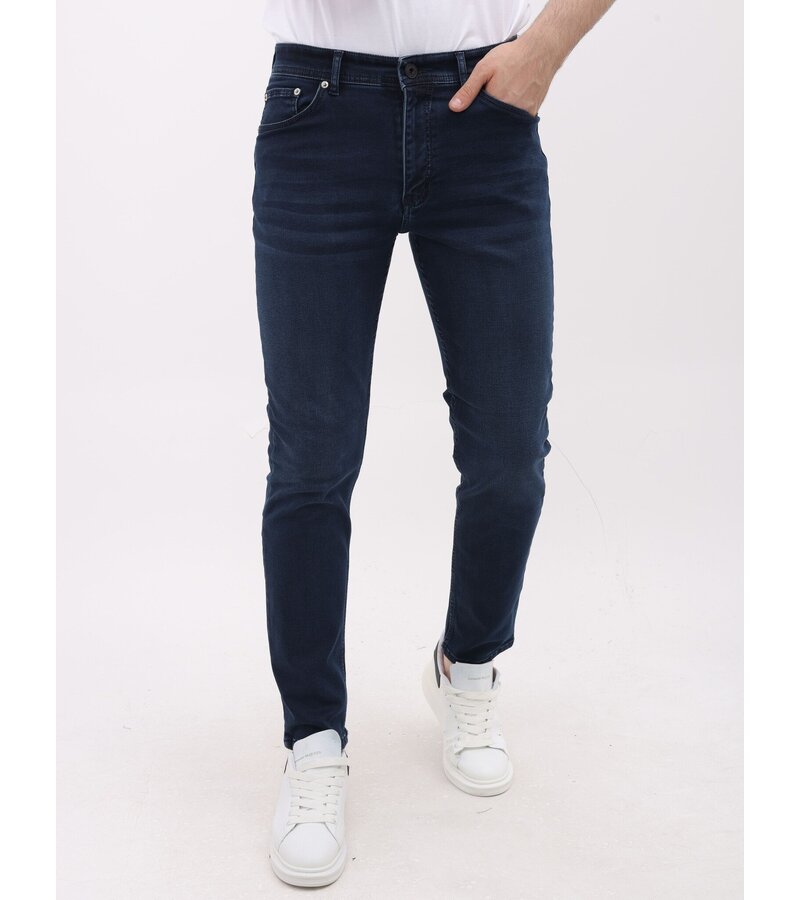 LF Jeans herr - Regular Fit - Stretchjeans herr - MM-R-12 - Blå