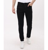 Mario Morato Jeans Herr - Neat Stretch Denim Byxor Herr - Regular Fit - MM-R-04 - Svart