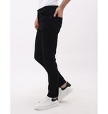 Mario Morato Jeans Herr - Neat Stretch Denim Byxor Herr - Regular Fit - MM-R-04 - Svart