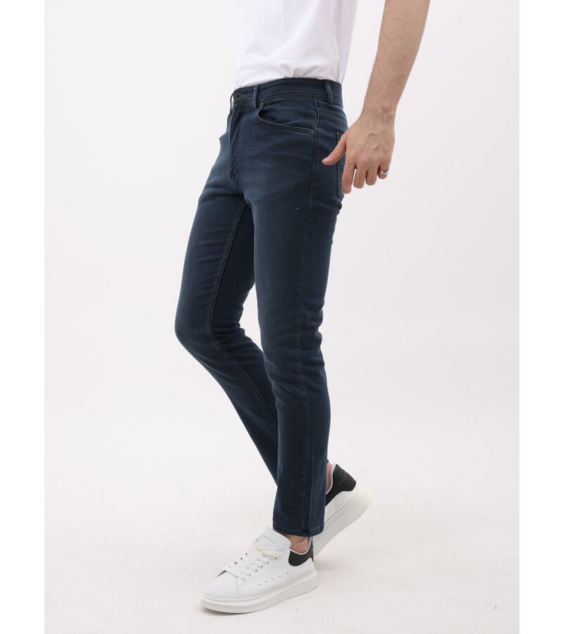 Mario Morato Jeans för män - Regular Fit - Stretchjeans män - MM-R-07 - Mörkblå