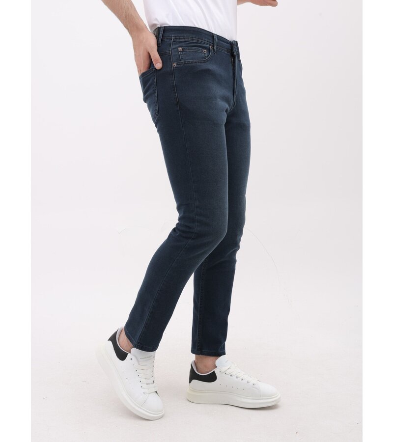 Mario Morato Jeans för män - Regular Fit - Stretchjeans män - MM-R-07 - Mörkblå