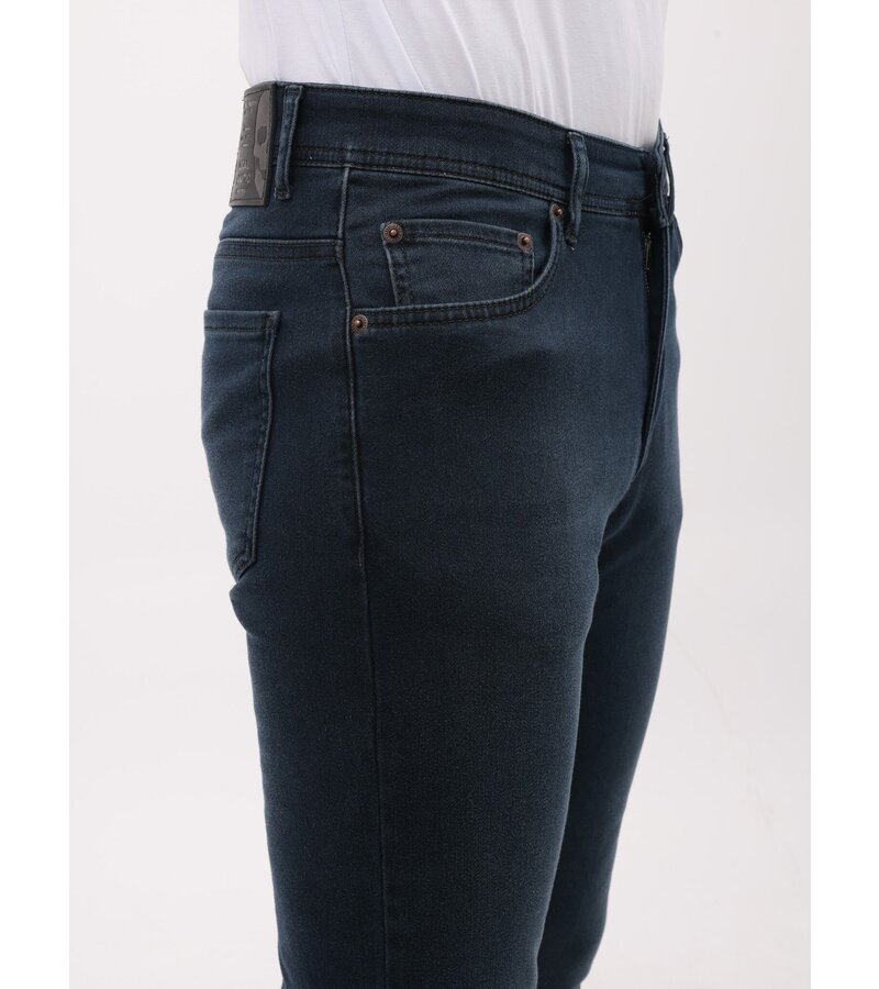 Mario Morato Jeans för män - Regular Fit - Stretchjeans män - MM-R-07 - Mörkblå